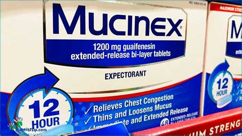 mucinex and diarrhea